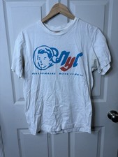 Billionaire Boys Club BBC Helmet Diamond Logo T Shirt White Sz L