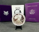 1990-S Proof American Silver Eagle with OGP & COA! 1 Oz .999 Silver!