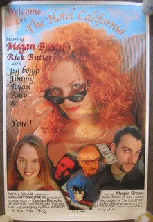 JSG BOGGS ARTIST "HOTEL CALIFORNIA" FAKE MOVIE POSTER PARTY GIFT 24"x36" EX.CON.
