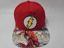 Youth The Flash DC Comics Snapback Hat Cap Comic Book Superhero Boys Girls Red