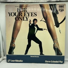 James Bond 007 For Your Eyes Only Laserdisc Stereo Extended Play - FREE SHIPPING