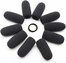 Saidbuds 10 Pack Soft Mic Foam Covers Windscreens for David Clark M-4/M-7 Lights