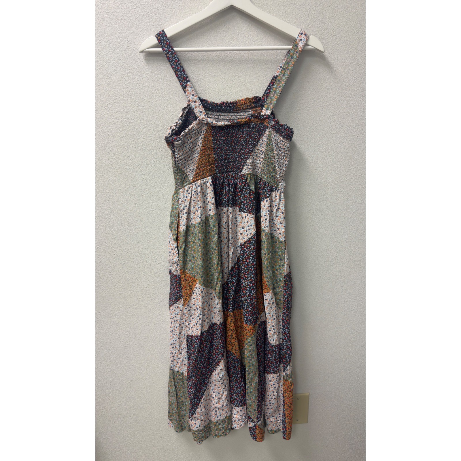 Universal Thread Floral Patchwork Smocked Midi Dr… - image 4