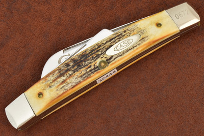 CASE XX USA 4 DOT 1986 GENUINE STAG JUMBO 5388 SS CONGRESS WHITTLER KNIFE 32444