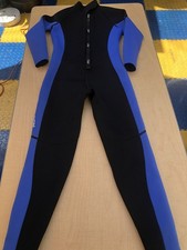 Hevto Wetsuits Size 12 Neoprene Full Scuba Diving Suits Surfing -Black  Blue