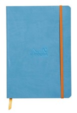 Rhodia Rhodiarama SoftCover Notebook - 80 Lined Sheets - 6 x 8 1/4 - Turquoise