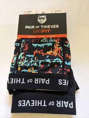 Pair Of Thieves Superfit Mesh  Tie-Dyed Boxer Briefs 2 Pk Black