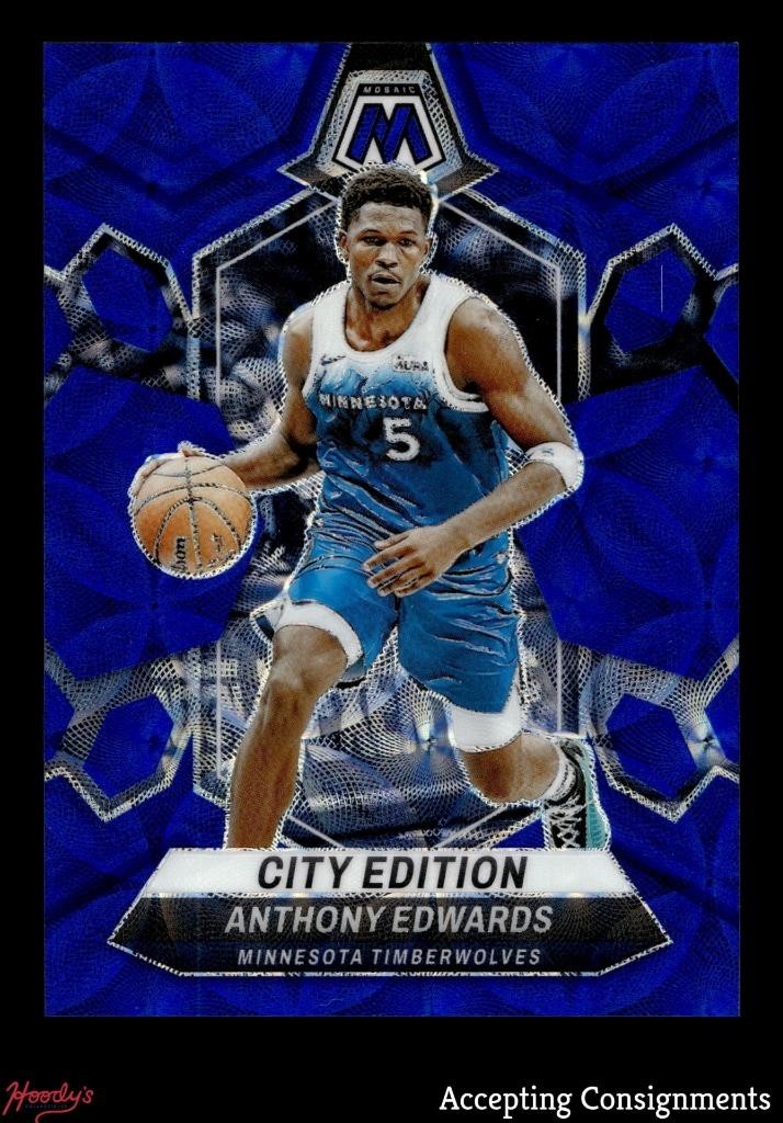 2023-24 Panini Mosaic Mosaic Blue International #273 Anthony Edwards City 20/25