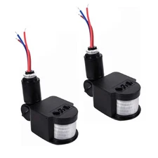 2pcs Motion Sensor Infrared PIR Movement Detector Outdoor Sensor Light Switch