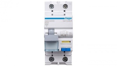 Fehlerstromschutzschalter 2P 20A B 0,03A Typ AC ADC920D