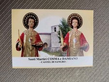 Castel di Sangro, Santi Cosma e Damiano, Holy Card, Tip.. Grafica Epam