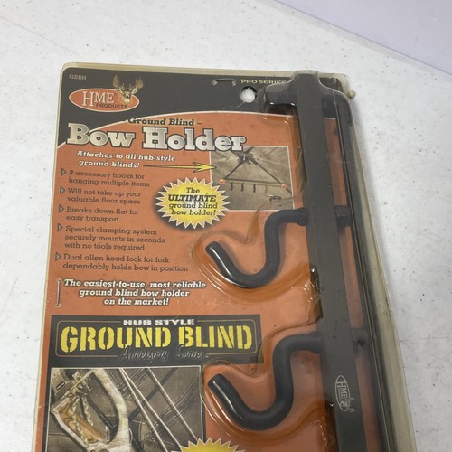 Ground Blind Bow Holder HME Products Pro Series Redesigned 3 Hooks Rotating Fork - Picture 3 of 8