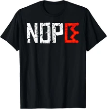 No Kings Nope Protest Sign Horizontal T-Shirt, Gildan 5000, Unisex Tee
