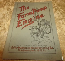 1988 reprint fuller-johnson mfg. co. the farm pump engine booklet good used