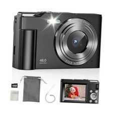 Digital Camera for Kids, FHD 1080P Point and Shoot Children's Camera with Black
