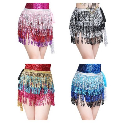 Pailletten Hip Quaste Multiplayer Belly Dance Streamer Rock Mädchen
