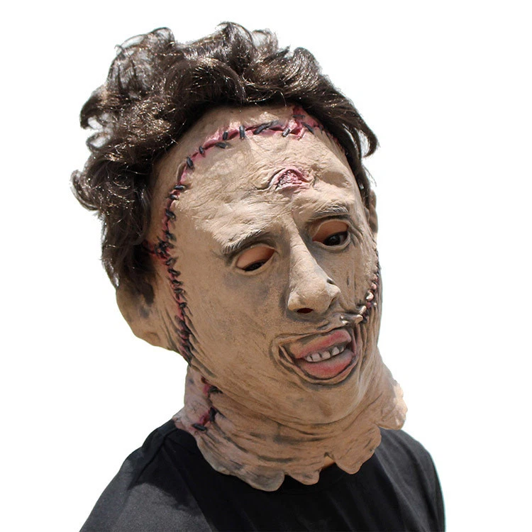 Texas Chainsaw Massacre Mask Halloween Leatherface Costume Horror Movie - Image 3 of 4