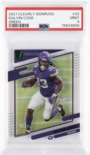 2021 PANINI CLEARLY DONRUSS GREEN #32 DALVIN COOK 3/25 PSA 9