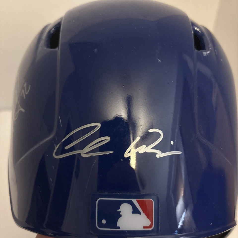 SIGNED TEXAS RANGERS Rawlings S100 Pro Comp Helmet 13 Names 2019 Spring Training - Image 3 of 4