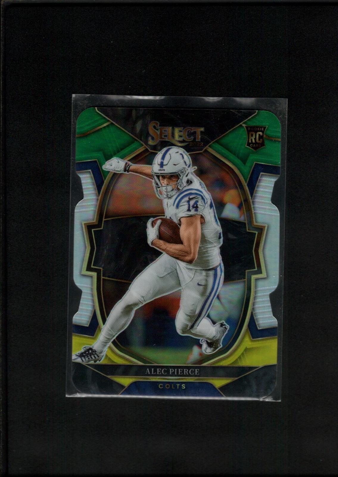 2022 Panini Select Green/Yellow Die-Cut #45 Alec Pierce RC (COLTS) !