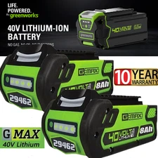 40V 8.0Ah For Greenworks G-MAX 40 Volt Lithium Battery 29472 29462 29252 20202