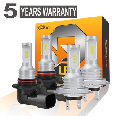 For Jaguar S-Type Base Sedan 4-Door 3.0L 4.2L 2000-2008 CSP LED Headlight Bulbs