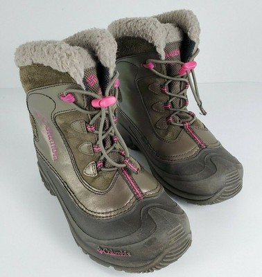 COLUMBIA Girls Size 6 Bugaboo Omni-Heat Waterproof Youth Pink Winter Snow Boots