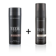 TOPPIK SET 27,5 g. Haarfasern + Fixier Spray 118ml. Haarverdichtung Streuhaar
