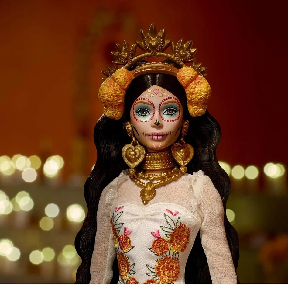 2025 BRAND NEW Barbie Dia Los Muertos JBJ05 MIB In Hand! GORGEOUS! - Image 4 of 4