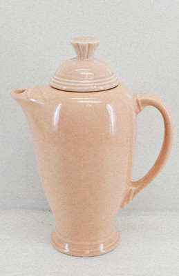 Fiesta apricot Coffee Server with Lid Homer Laughlin Retired 36 oz