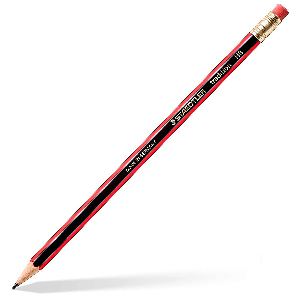 Staedtler 110 Tradition Pencil Cedar Wood with Eraser HB Pack 12 Code - Image 4