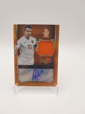 Robin Van Persie 2015-16 Panini Select Orange Prizm Patch Auto /20