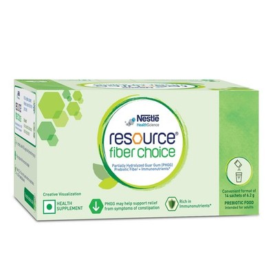 2 X Nestle Resource Fiber Choice Partially Hydrolyzed Guar Gum for Gut Health