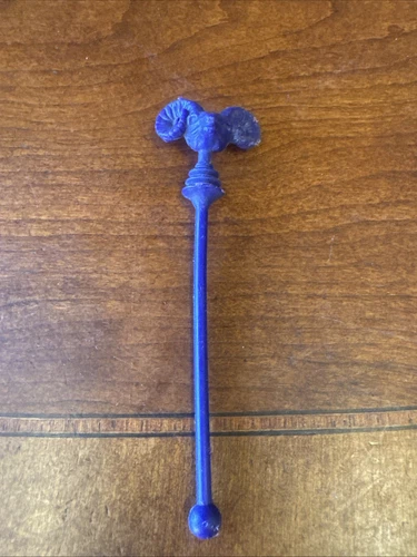 Vintage 1981 MOTU Original He-Man Skeletor Havoc Rams Head Staff Part Accessory