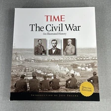 The Civil War ~ Time ~ An Illustrated History ~ Jeff Shaara 2014 Paperback Book