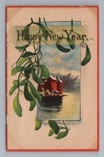 Happy New Year 1913 Postcard Made in USA Vintage Postcard