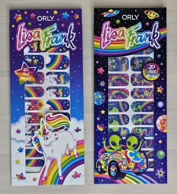 Orly Lisa Frank Nail Wraps Aliens Unicorn Zoomer Markie Sticker Orbit