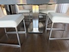 Modern dining room set table & chairs — photo 1