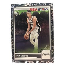 ZACH COLLINS 2023-24 HAUNTED HOOPS #241 SPIDER WEBS HOLO SP PARALLEL