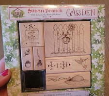 Susan Branch Garden Inspired Rubber Stamp Set #2427R First Class Stamps USA NEW