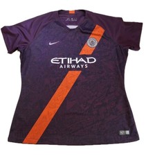 Manchester City 18/19 Third Kit Premier League Soccer Jersey Nike Women's Sz XL