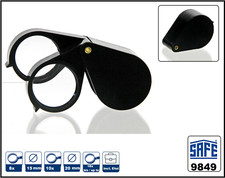 Safe 9849 Double Magnifying Glass Lens 15-20Mm 8X-10X Combo 18-Fold