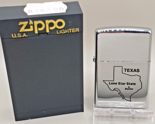 Zippo U.S.A. Lighter Sturmfeuerzeug Texas Lone Star State Austin - Bild 1 von 4