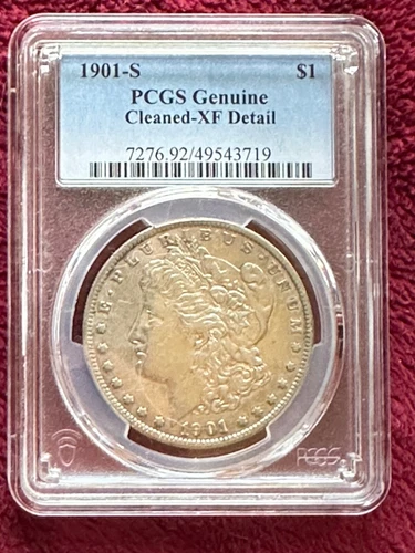 1901-S  MORGAN DOLLAR - XF DETAILS - CLEANED