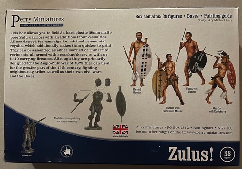 28mm PERRY MINIATURES - ZULUS! VLW40 - Picture 2 of 2