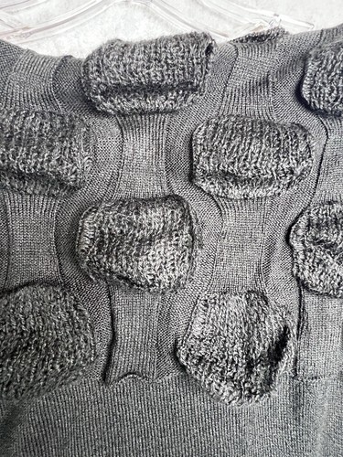 Sweater Tunic Women's 18/20 Plus Black Cowl Neck Tight Knit Texture Top Pullover - Picture 9 of 13