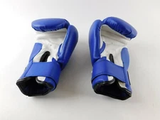 Pair ProForce Blue & White 12 Ounce Boxing MMA Sparring Padded Gloves, Brand New