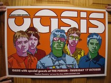 Oasis Poster Concert Then Forum October 17