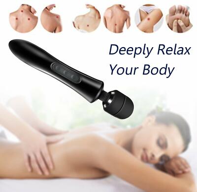 Cordless Premium Wand Handheld Massager Vibrating Therapy 20 Speed Wireless USA