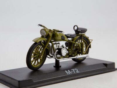 1/24 M-72 USSR RUSSIA MOTORBIKE MOTORCYCLE MODIMIO #7 WITH MAGAZINE